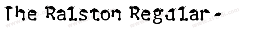The Ralston Regular字体转换